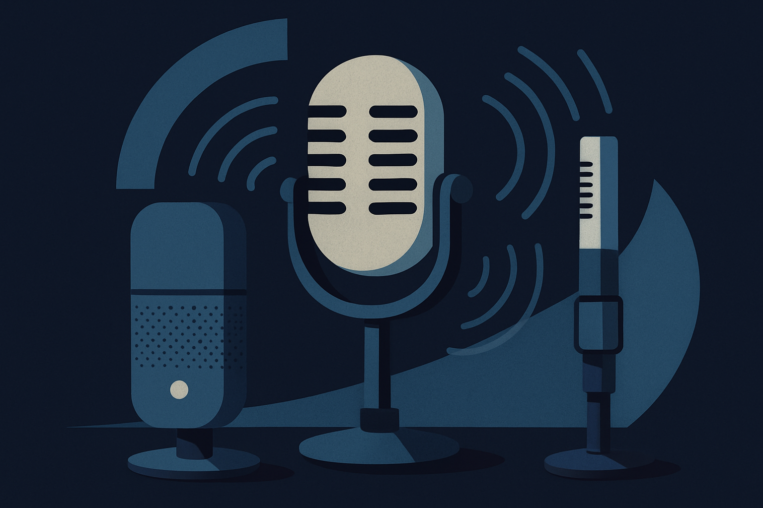 Three microphones